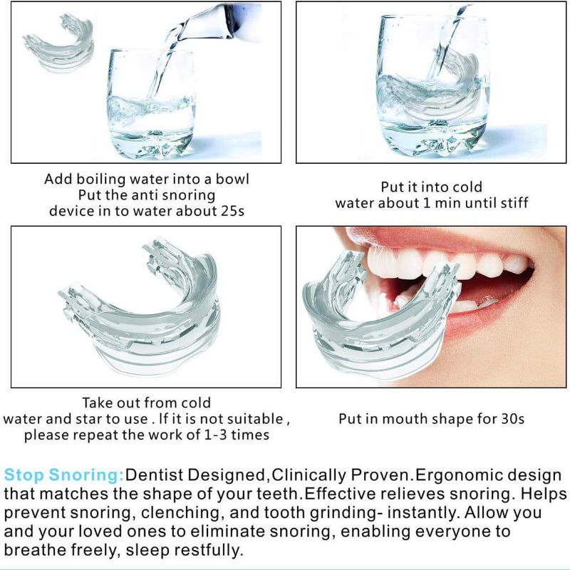 Anti Snoring Bruxism Mouth Guard Teeth Bruxism Sleeping Apnea Guard Snoring Mouth Guard Snoring Device to Stop Snoring